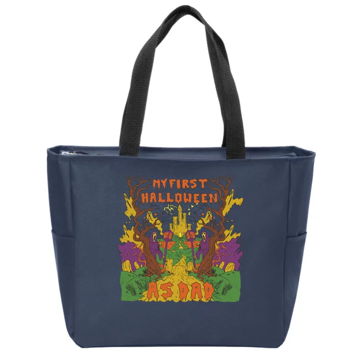 My First Halloween As Dad Zip Tote Bag