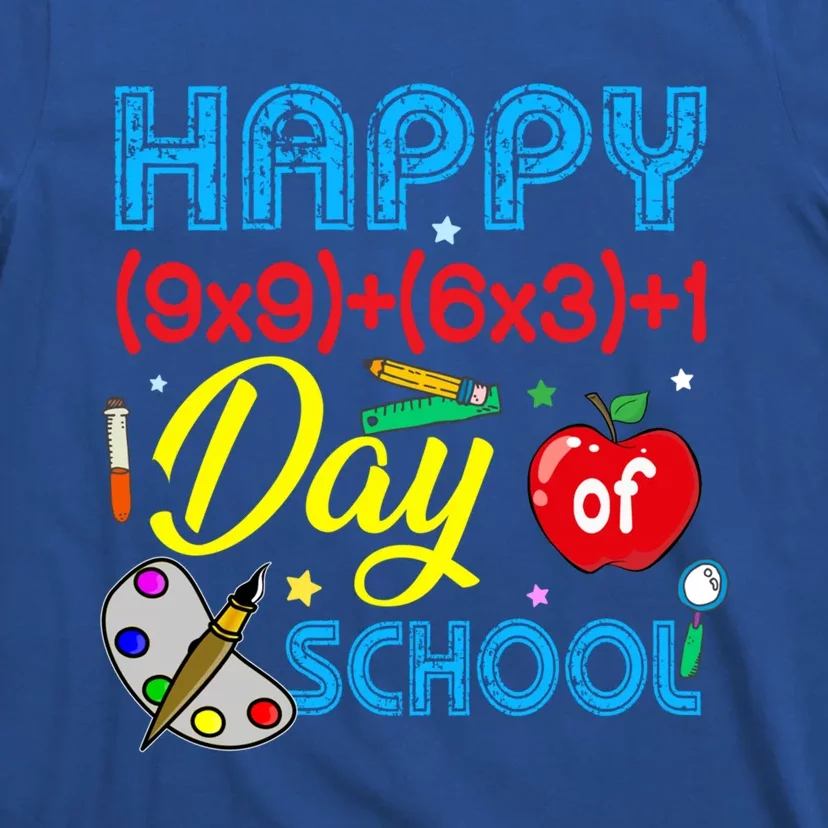 Math Formula Happy 100 Days Of School 100th Day Teacher Great Gift T-Shirt