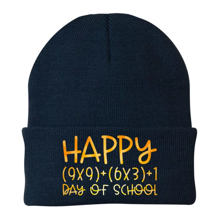 Math Formula Happy 100 Days Of School Math Teachers Gift Knit Cap Winter Beanie