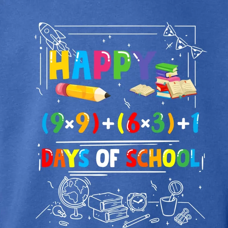 Math Formula Happy 100 Days Of School Virtual Teachers Funny Gift Toddler Hoodie