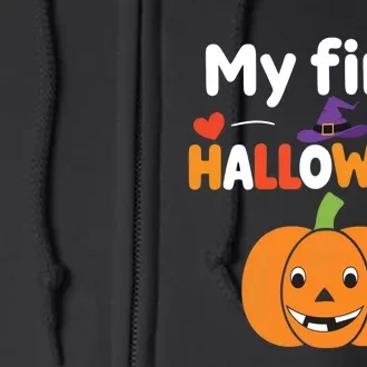 My First Halloween Cute And Festive Full Zip Hoodie