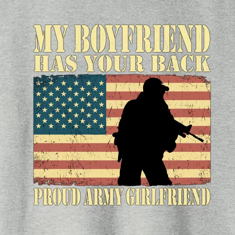 My Friend Has Your Back Military Proud Army Friend Meaningful Gift Women's Crop Top Tee