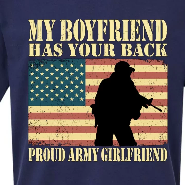 My Friend Has Your Back Military Proud Army Friend Meaningful Gift Sueded Cloud Jersey T-Shirt