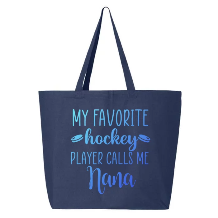 My Favorite Hockey Player Calls Me Nana Gift 25L Jumbo Tote