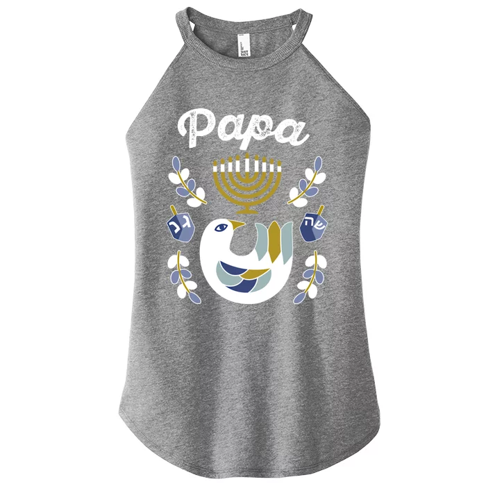 Matching Family Hanukkah Pajama Top Dreidel Orah Dad Papa Gift Women’s Perfect Tri Rocker Tank