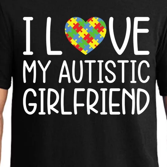 My Friend Has Autism Gift I Love My Autistic Friend Gift Pajama Set