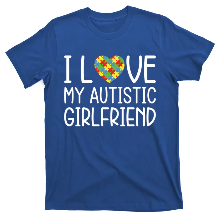 My Friend Has Autism Gift I Love My Autistic Friend Gift T-Shirt