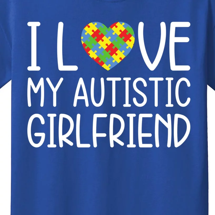 My Friend Has Autism Gift I Love My Autistic Friend Gift Kids T-Shirt