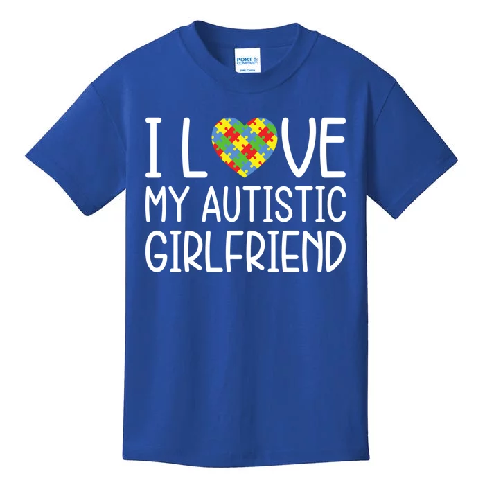 My Friend Has Autism Gift I Love My Autistic Friend Gift Kids T-Shirt