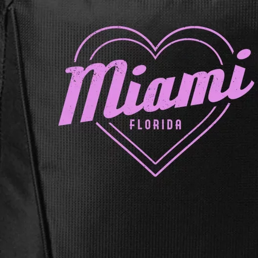 Miami Florida Heart Pride Girls Fl Miami Gift City Backpack