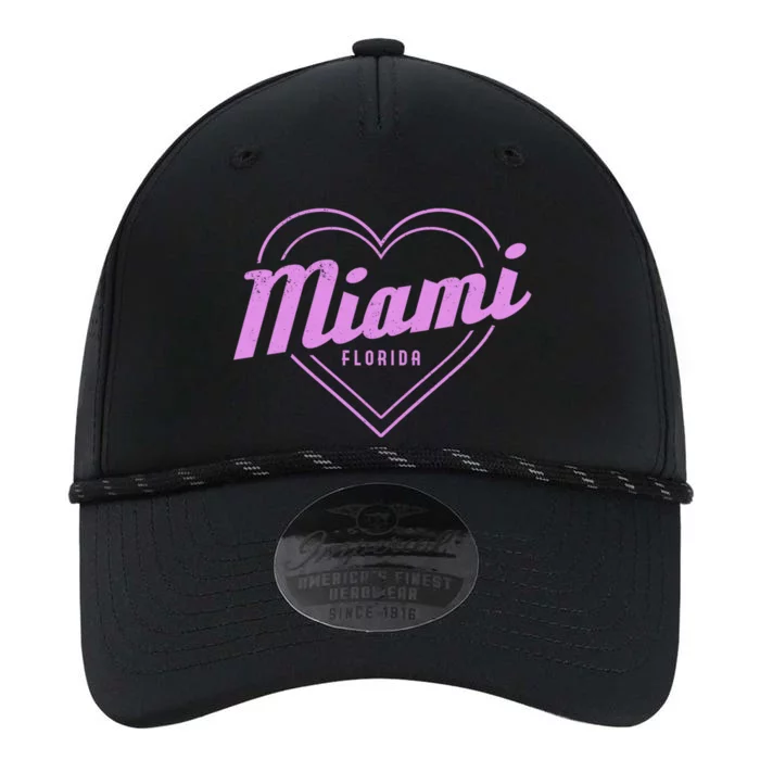 Miami Florida Heart Pride Girls Fl Miami Gift Performance The Dyno Cap