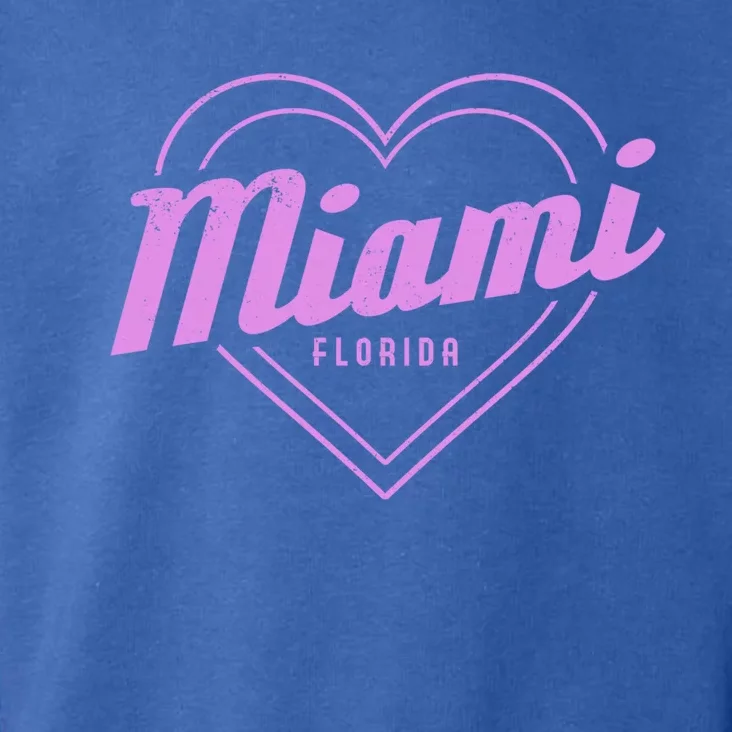 Miami Florida Heart Pride Girls Fl Miami Gift Toddler Hoodie