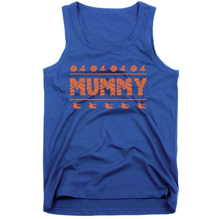 Mummy Funny Halloween Mom Costume Pumpkins Witch Creepy Gift Cool Gift Tank Top