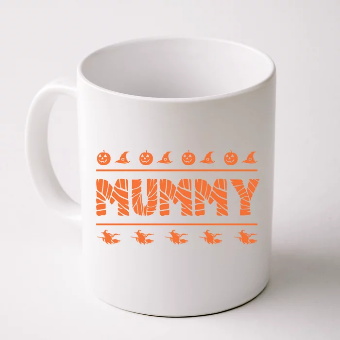 Mummy Funny Halloween Mom Costume Pumpkins Witch Creepy Gift Cool Gift Front & Back Coffee Mug