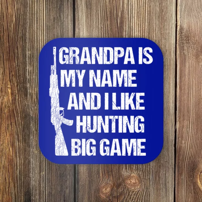 Matching Family Hunter Grandpa Big Game Hunting Gift Coaster