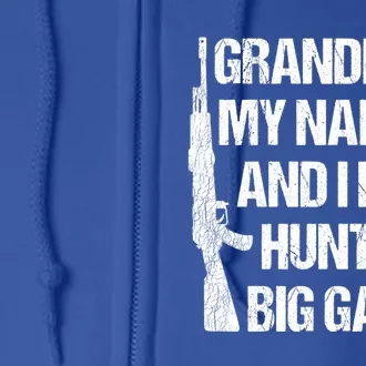 Matching Family Hunter Grandpa Big Game Hunting Gift Full Zip Hoodie