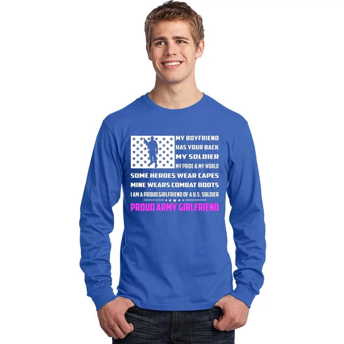 My Friend Has Your Back My Soldier Proud Army Friend Gift Tall Long Sleeve T-Shirt