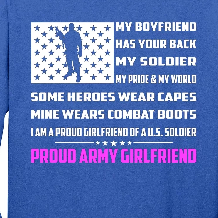 My Friend Has Your Back My Soldier Proud Army Friend Gift Tall Long Sleeve T-Shirt