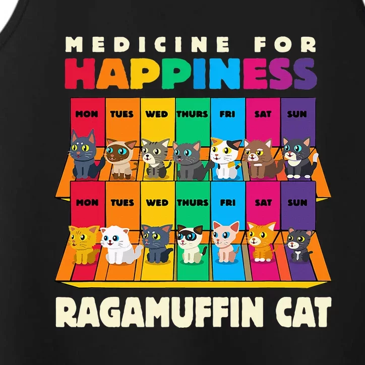 Medicine For Happiness Ragamuffin Cat Funny Ragdoll Cat Performance Tank