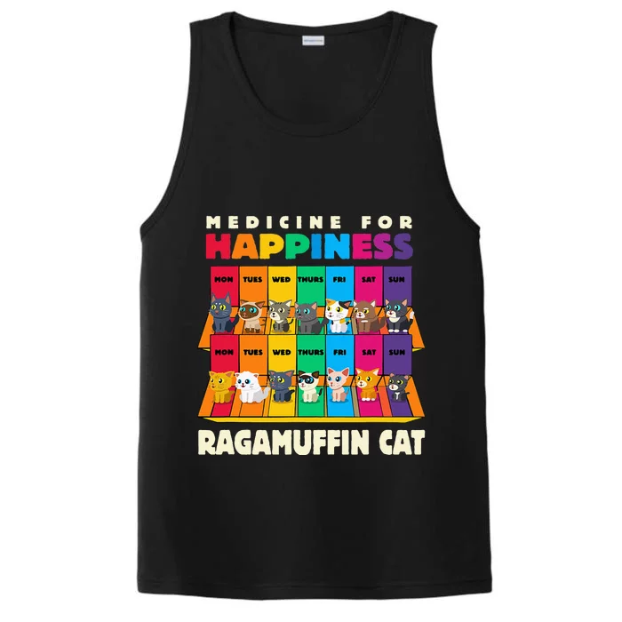 Medicine For Happiness Ragamuffin Cat Funny Ragdoll Cat Performance Tank