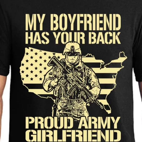 My Friend Has Your Back Proud Army Friend Lover Gift Funny Gift Pajama Set