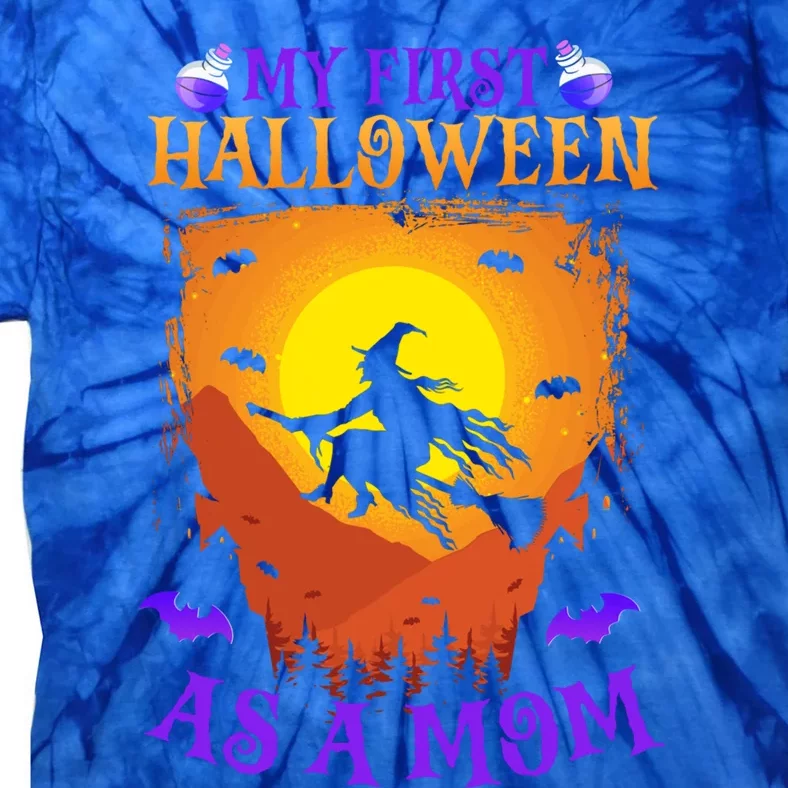 My First Halloween As A Mom New Mother Mom To Be Halloween Gift Tie-Dye T-Shirt