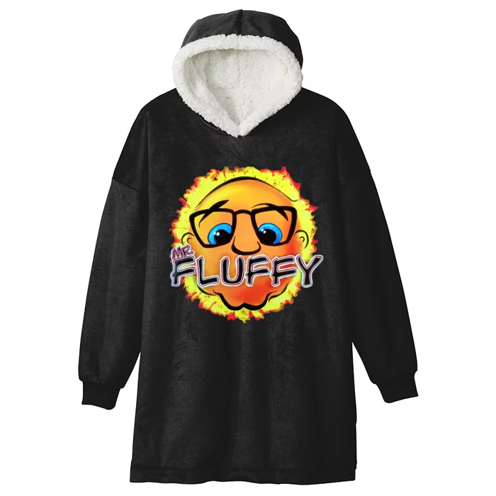 Mr Fluffy Head Hooded Wearable Blanket