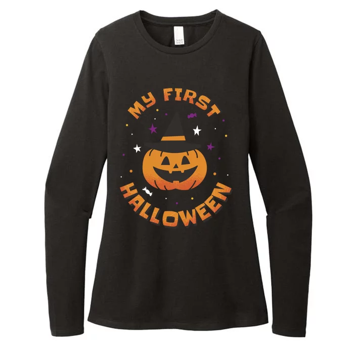 My First Halloween Pumpkin Womens CVC Long Sleeve Shirt