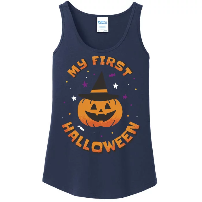 My First Halloween Pumpkin Ladies Essential Tank