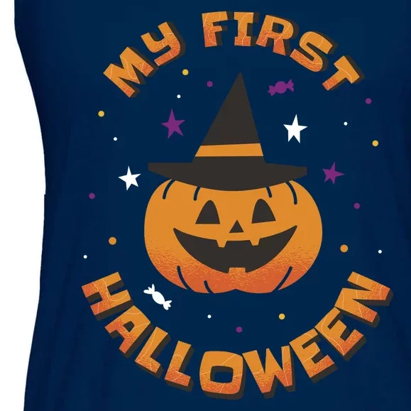 My First Halloween Pumpkin Ladies Essential Flowy Tank