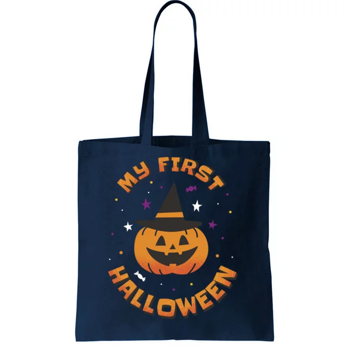 My First Halloween Pumpkin Tote Bag