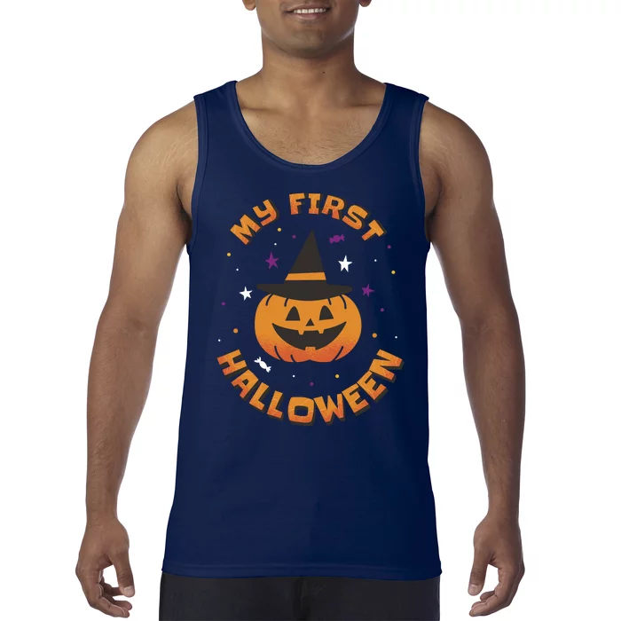 My First Halloween Pumpkin Tank Top