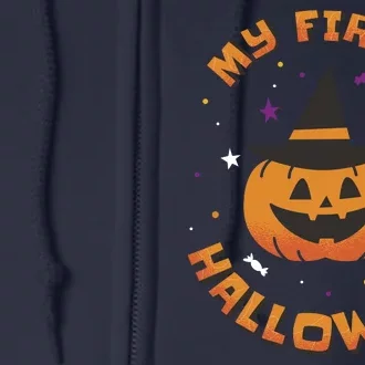 My First Halloween Pumpkin Full Zip Hoodie