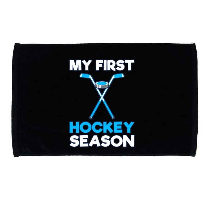 My First Hockey Season Gift Meaningful Gift Microfiber Hand Towel