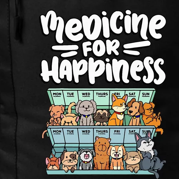 medicine for happiness pill box animals dog breeds puppies Daily Commute Backpack