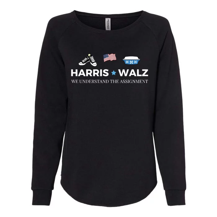 Midwest For Harris Walz Womens California Wash Sweatshirt