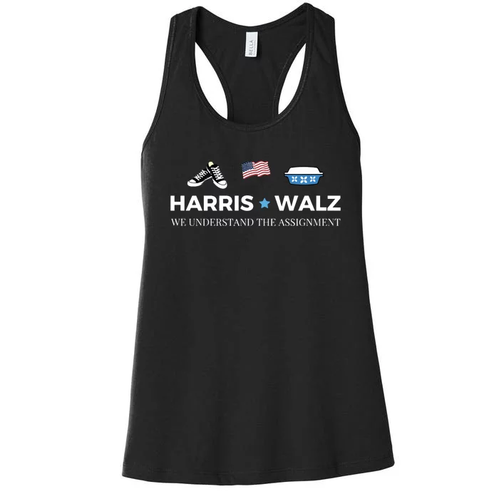 Midwest For Harris Walz Women's Racerback Tank