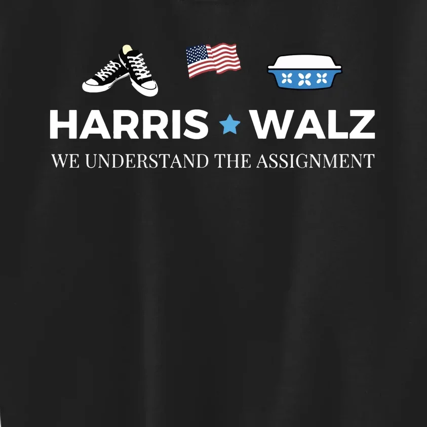 Midwest For Harris Walz Kids Sweatshirt