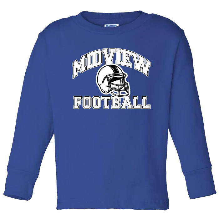 Midview Football High School Toddler Long Sleeve Shirt