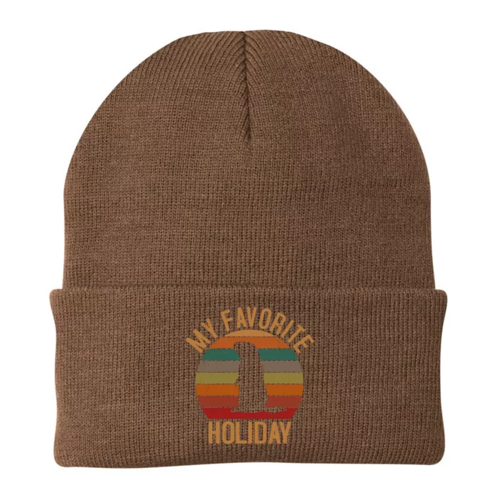 My Favorite Holiday Groundhog Day Knit Cap Winter Beanie