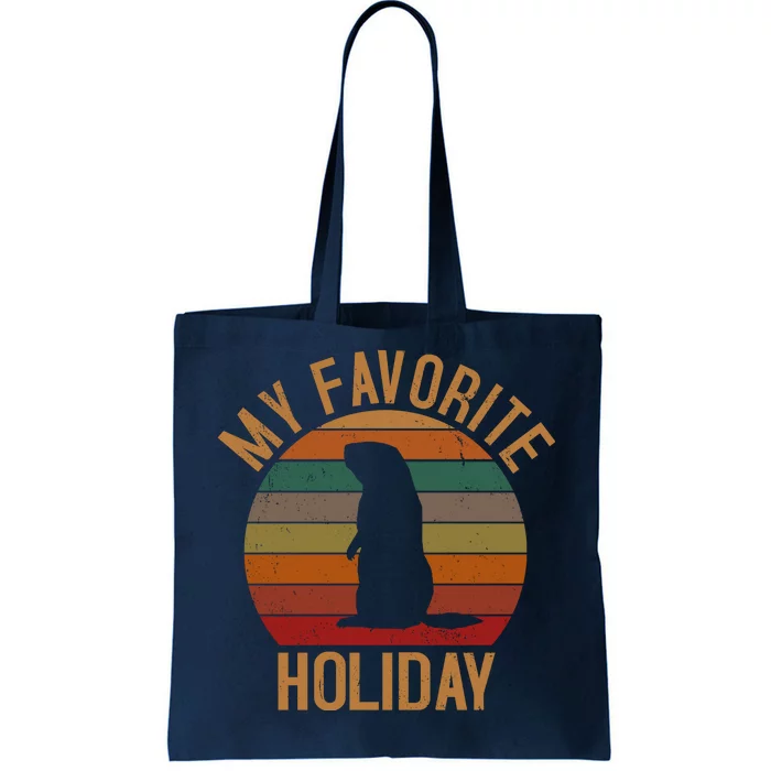 My Favorite Holiday Groundhog Day Tote Bag