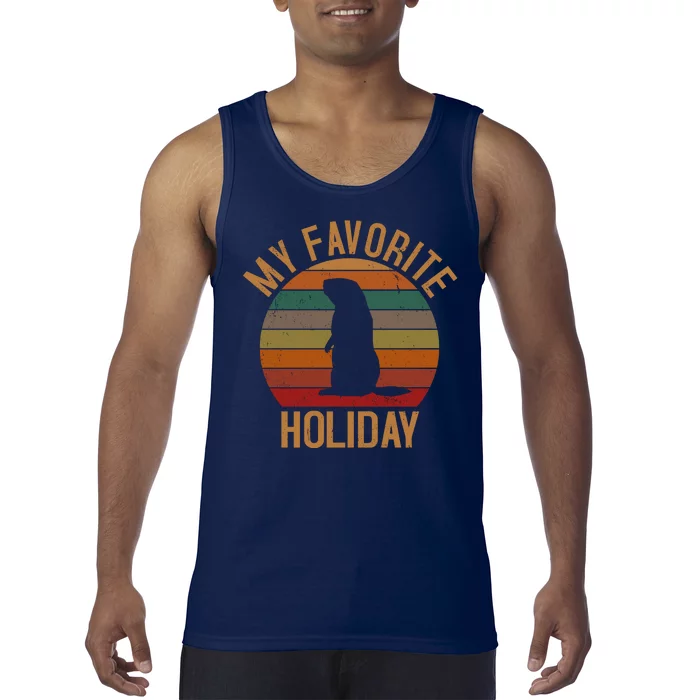 My Favorite Holiday Groundhog Day Tank Top