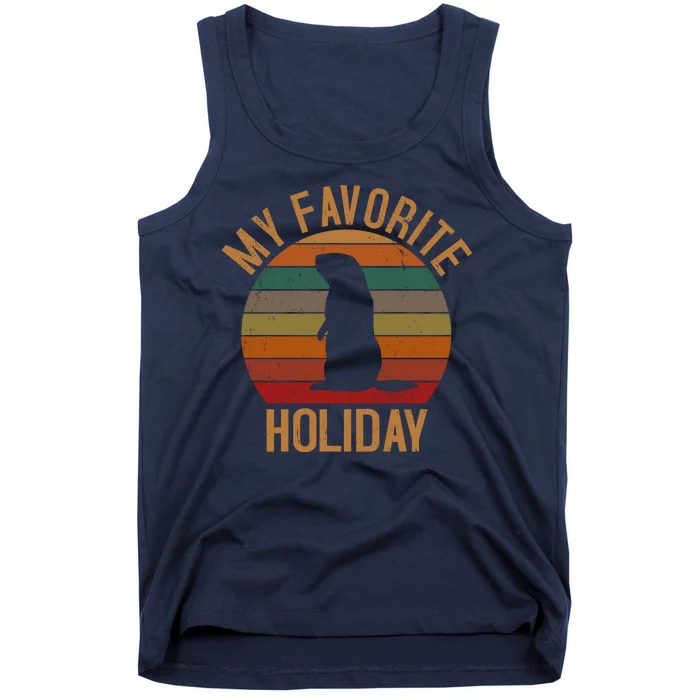 My Favorite Holiday Groundhog Day Tank Top