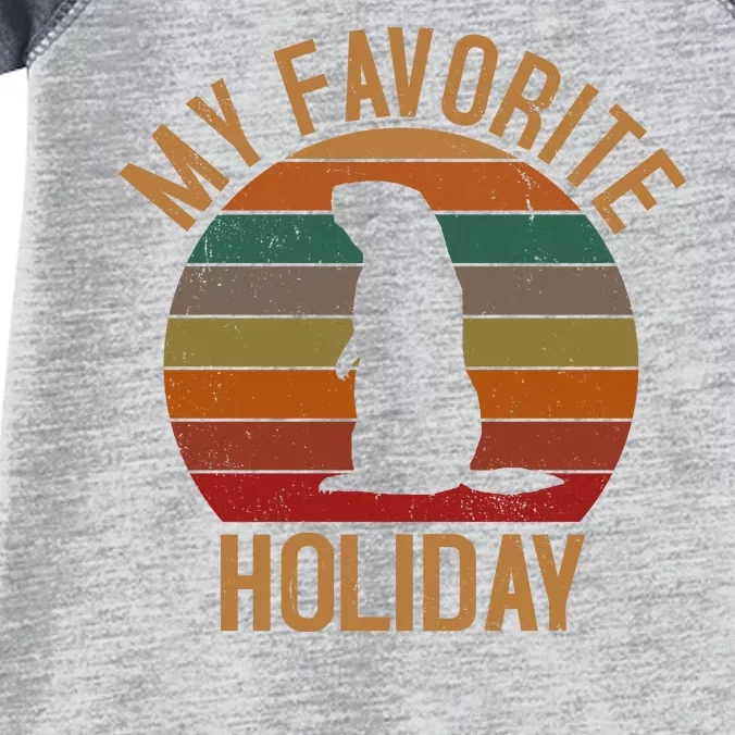 My Favorite Holiday Groundhog Day Infant Baby Jersey Bodysuit