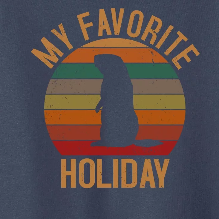 My Favorite Holiday Groundhog Day Toddler T-Shirt