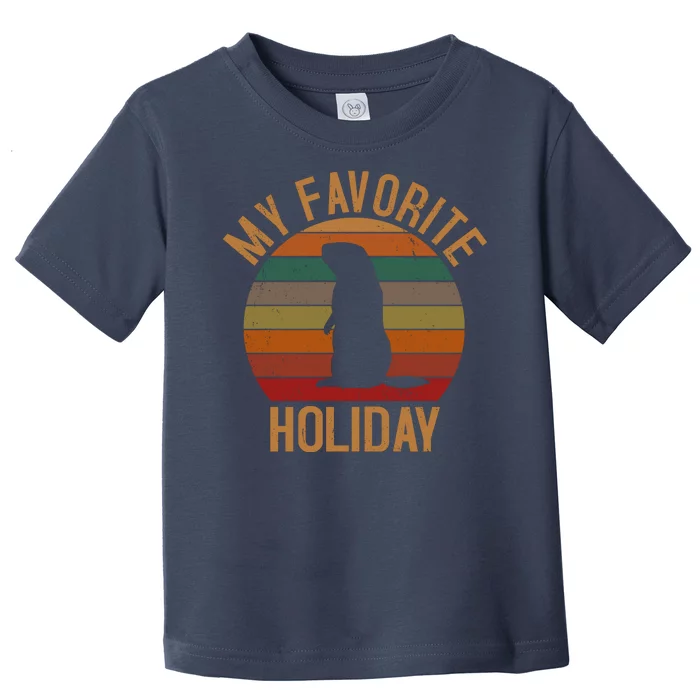 My Favorite Holiday Groundhog Day Toddler T-Shirt