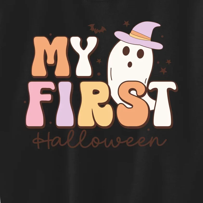 My First Halloween Retro Cute Ghost Funny Gift Kids Sweatshirt