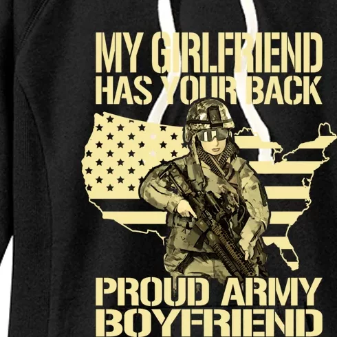 My Friend Has Your Back Patriotic Proud Army Friend Gift Women's Fleece Hoodie