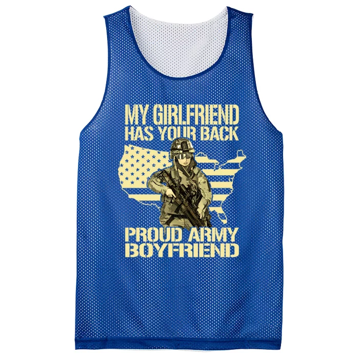 My Friend Has Your Back Patriotic Proud Army Friend Gift Mesh Reversible Basketball Jersey Tank