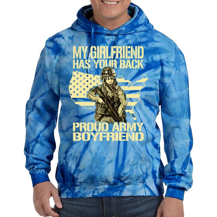 My Friend Has Your Back Patriotic Proud Army Friend Gift Tie Dye Hoodie